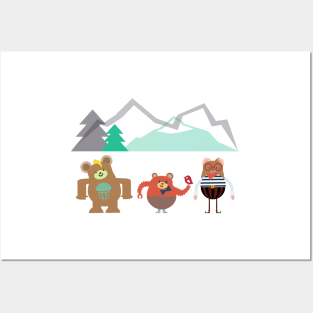 three little bears Posters and Art